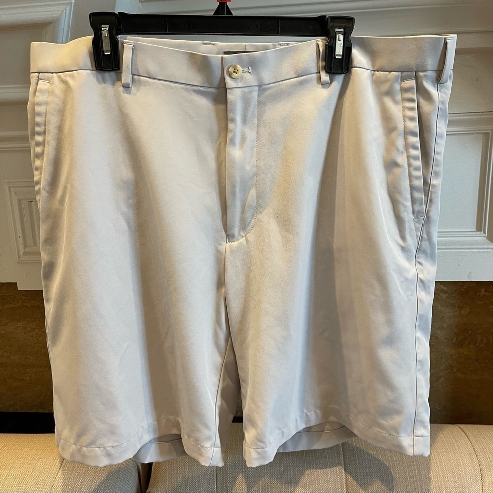 BB: Peter Millar Golf Shorts Crown Wicking E4 Tan Men’s Sz 40 x 8.5
